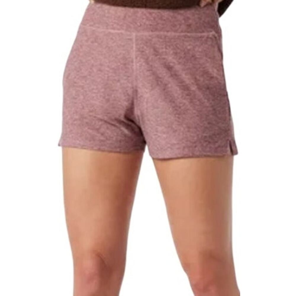 Outdoor Voices CloudKnit 3" Short Pull On Stretch Side Slit Marled Yoga Pink XXS
